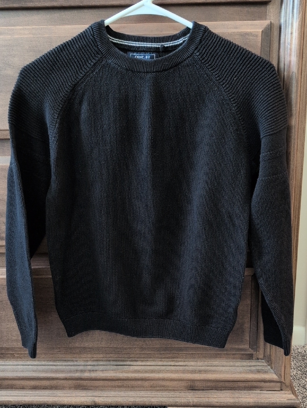 Next Boy’s Black Crewneck Knit Sweater (Age 12)